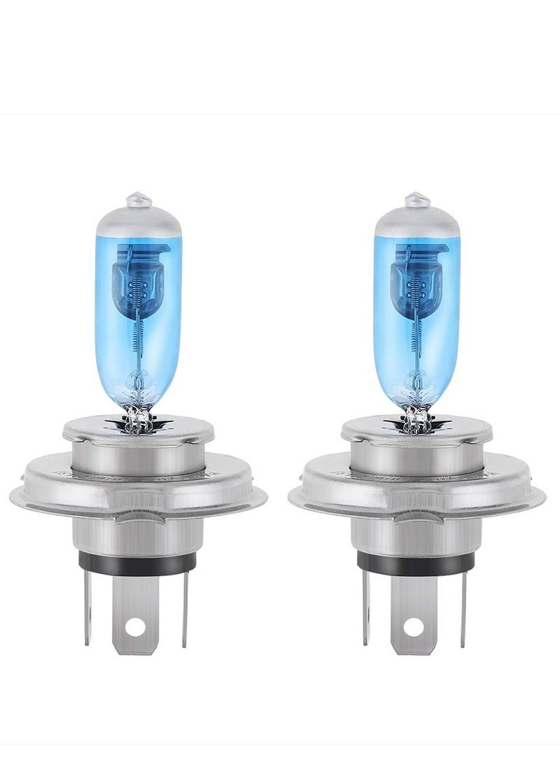 Excefore - LED Headlight Bulbs, Fog Light Lamp, H4 Halogen Xenon Light, 100W Halogen Headlight Bulbs  6000K Super Bright, 360 Degree Adjustable, Non-polarity Plug & Play, Pack of 4, White - Image 1