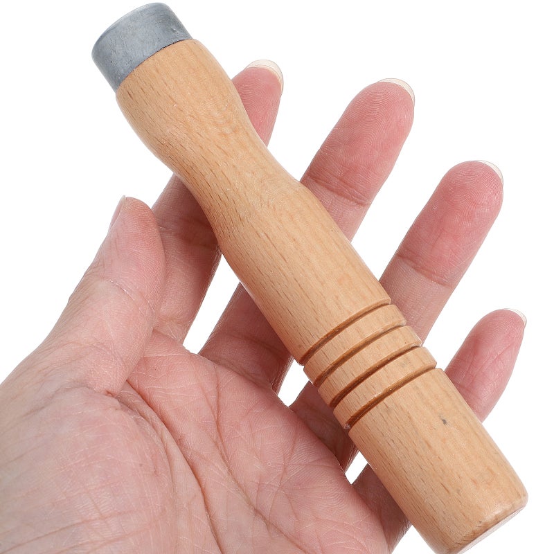 2pcs Pan Handle Replacement Beech Wood Handles File Handle File Cutting Tool Handle Replacement For Frying Pans Woks Cookware - Image 3