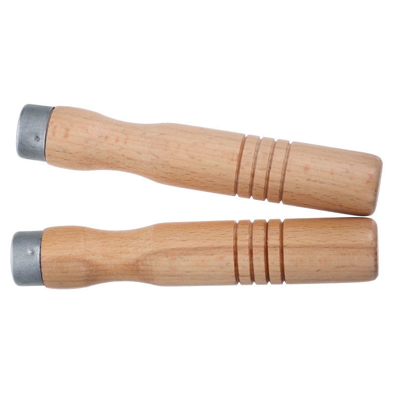 2pcs Pan Handle Replacement Beech Wood Handles File Handle File Cutting Tool Handle Replacement For Frying Pans Woks Cookware - Image 1