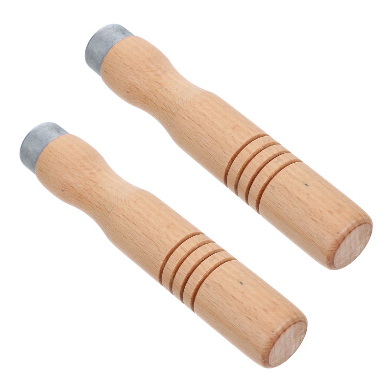 2pcs Pan Handle Replacement Beech Wood Handles File Handle File Cutting Tool Handle Replacement For Frying Pans Woks Cookware - Image 5