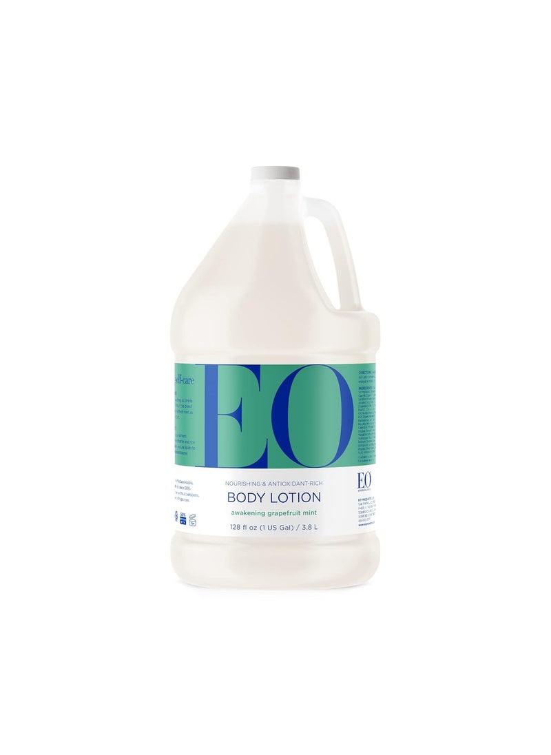 EO EO Body Lotion Refill 1 Gallon Grapefruit and Mint Organic PlantBased Botanical Extracts Vitamin E with Pure Essential Oils 
