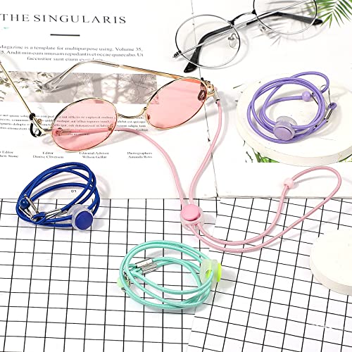 Hifot 8 Pieces Kids Glasses Strap Eyeglass Chains, Adjustable Eye Glasses Holder Chain Around Neck Beaded Sunglasses Chain, Sport Glasses String for Girl Boy - Image 4