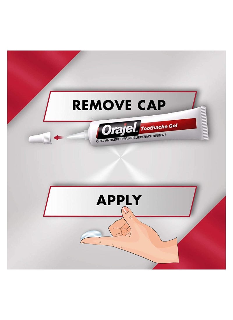 Orajel - Maximum Strength Toothache Pain Relief Gel, 9.5 Gram - Image 1