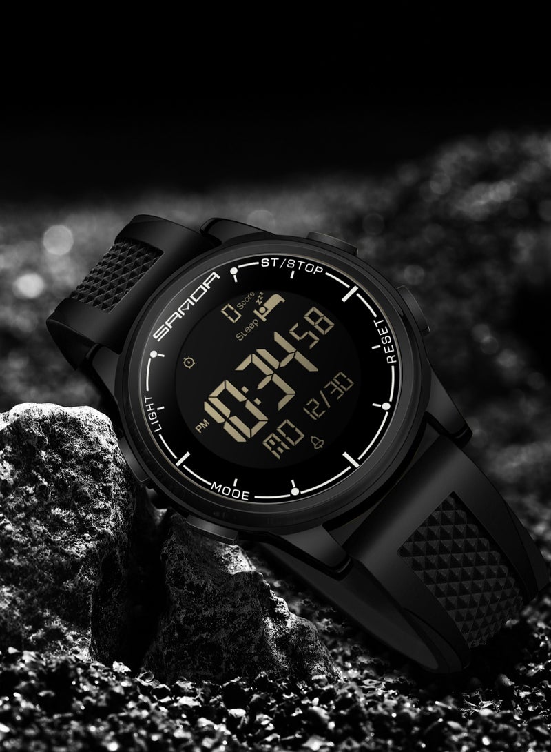 Sanda Student Sports Quartz LED Electronic Watch Calorimeter Step Electronic Watch Sleep Monitoring Smart Electronic Watch - Image 2