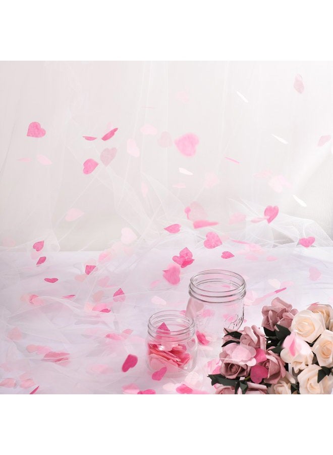 Whaline Valentine's Day 1 Inch Heart Paper Confetti Tissue Confetti 6000 Pieces Confetti Party Table Decorations for Balloon, Wedding, Holiday, Birthday - Image 2