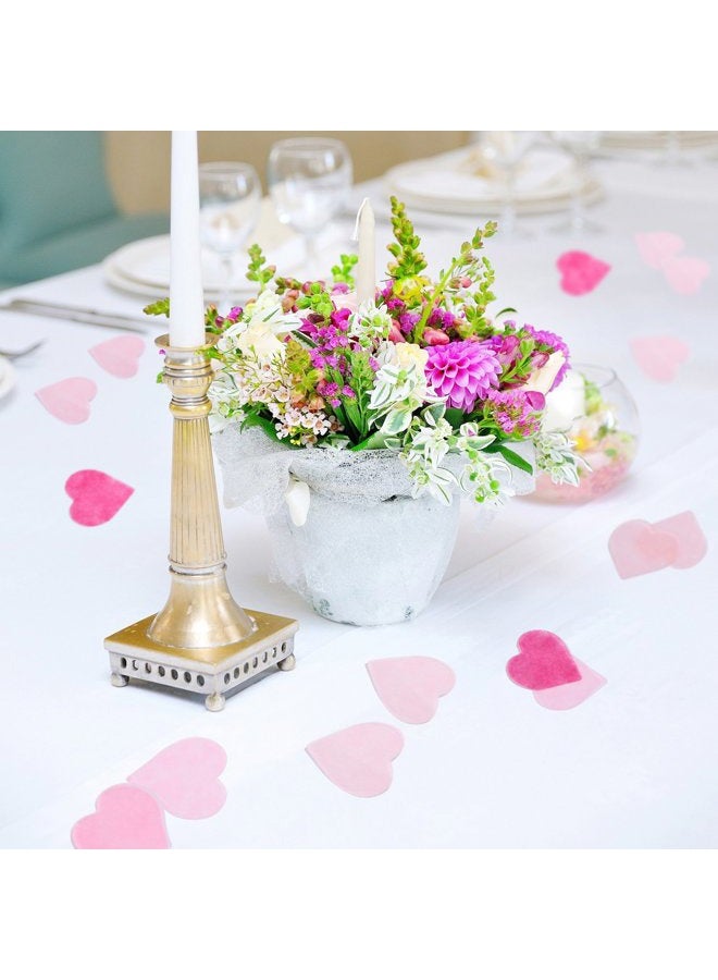 Whaline Valentine's Day 1 Inch Heart Paper Confetti Tissue Confetti 6000 Pieces Confetti Party Table Decorations for Balloon, Wedding, Holiday, Birthday - Image 5