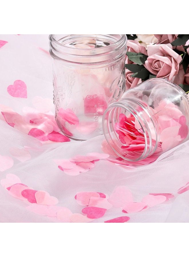 Whaline Valentine's Day 1 Inch Heart Paper Confetti Tissue Confetti 6000 Pieces Confetti Party Table Decorations for Balloon, Wedding, Holiday, Birthday - Image 4