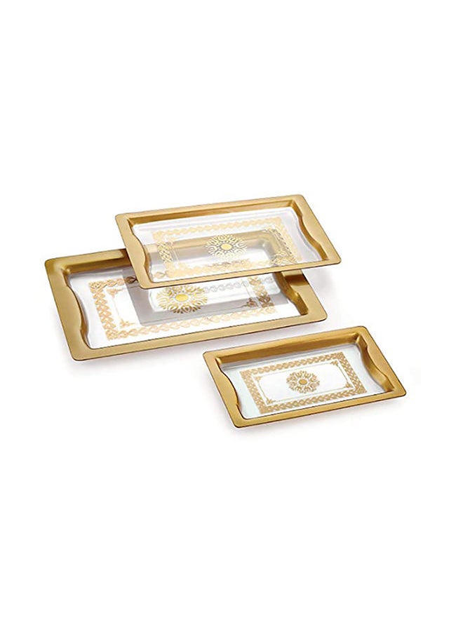TOPAZ طقم صواني أكريليك توباز 3 قطع مقاس 28،36،43 سم  - Image 1