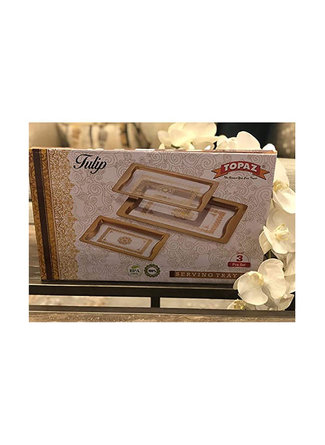 TOPAZ طقم صواني أكريليك توباز 3 قطع مقاس 28،36،43 سم  - Image 3