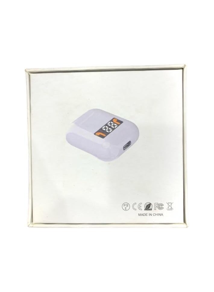 general F99 Wireless Bluetooth Headset with Digital Display - White - Image 1