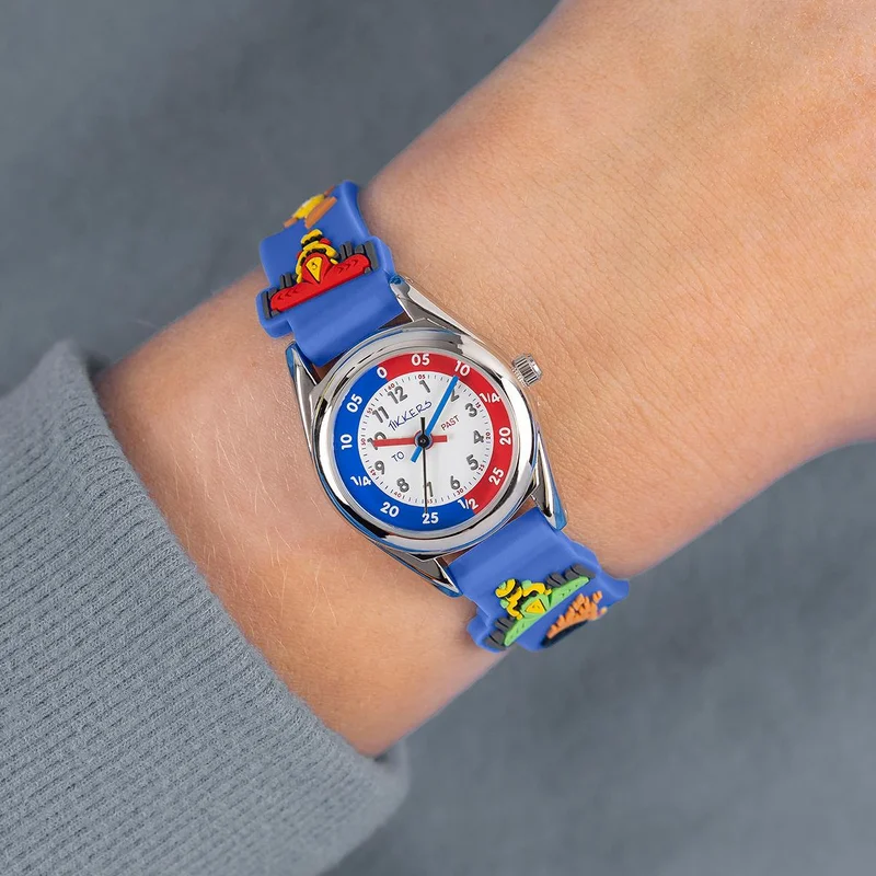 Tikkers  Tikkers 3D Racing Car Blue Silicone Strap Watch - ATK1096 for Men | Best Price UAE