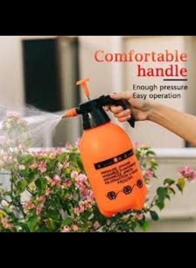 ABBASALI Handheld Garden Sprayer, 2L Portable Pressurized Sprayer One Hand Pressure Bottle, Adjustable Nozzle, Use with Water Chemicals With Rubber Glove - Image 2