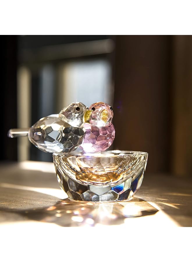 erorex Crystal Bird Figurine Collectible Art Glass Animal Figurines Table Home Decor Figurine Craft Ornament - Image 3