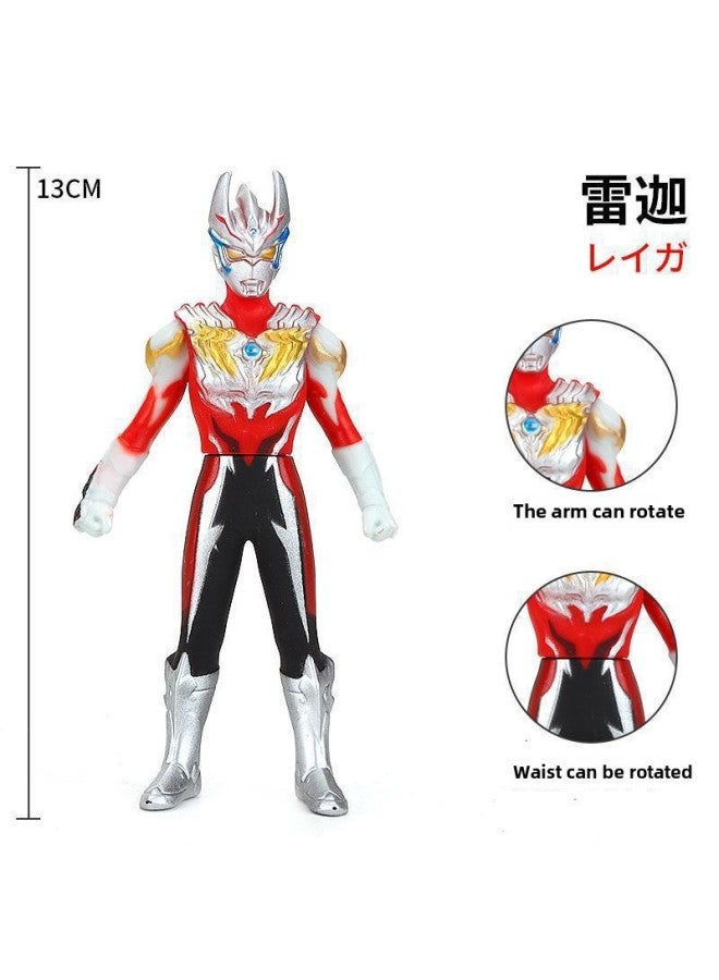 13CM Ultraman Soft Plastic Tiga Style Maltos Galaxy Zero Tiga Superman Children's Hot Toys Wholesale-Color:80, Leiga - Image 1