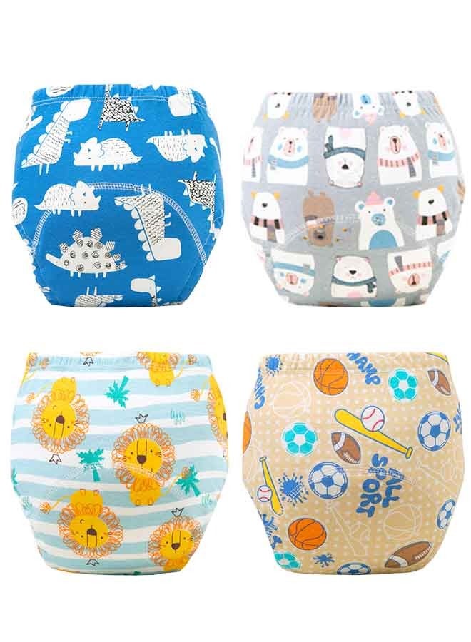 Super ZYouth 4 Pieces Baby Potty Training Pants, Cloth Diaper for Boy and Girls, Breathable Potty Training Underwear - Image 1