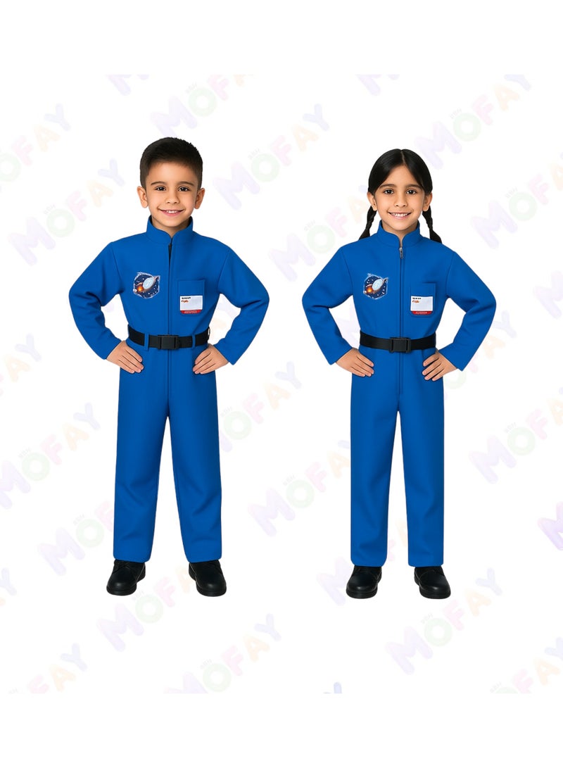 Kids Astronaut Costume – Premium Blue Space Suit - Image 1