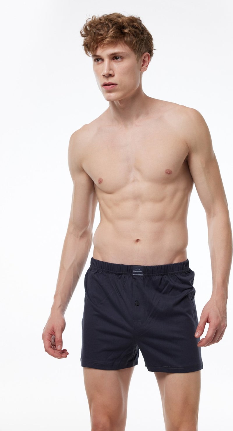 Malabadi Men's Smoke 3 Piece Wide Pattern Large Size 100% Cotton Boxer 3M024  - Image 2