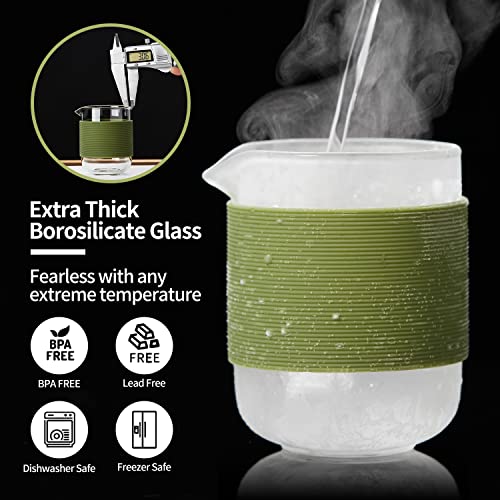 DOPUDO Glass Tea Set, Portable Small Gongfu Teapot with 1 Infuser, 2 Cups and 1 Master Mug, All in One Water Resistant Case for Travel, Business Trip, Hotel - Image 3