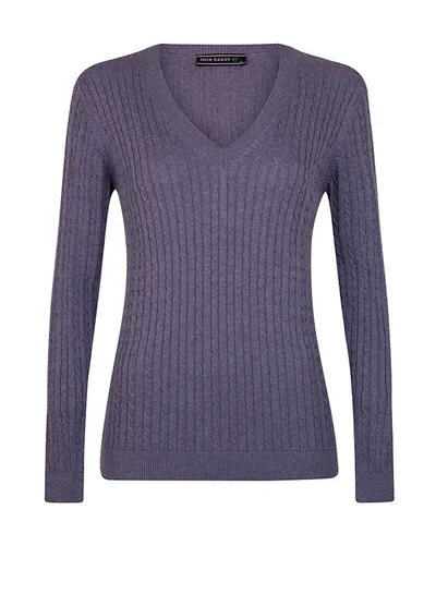 FELIX HARDY V-Neck Cable Knit Pullover