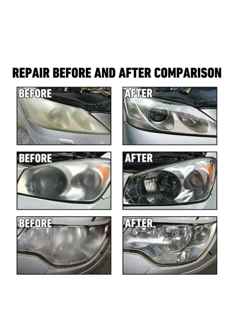 SOLARAE Restowipes Headlight Restoration Kit, Restowipes Headlight Cleaner Wipes, Polish Headlights Lens Restore Cleaner DIY Polishing, Polish Headlights Lens Restore Cleaner for Car (1Set) - Image 5