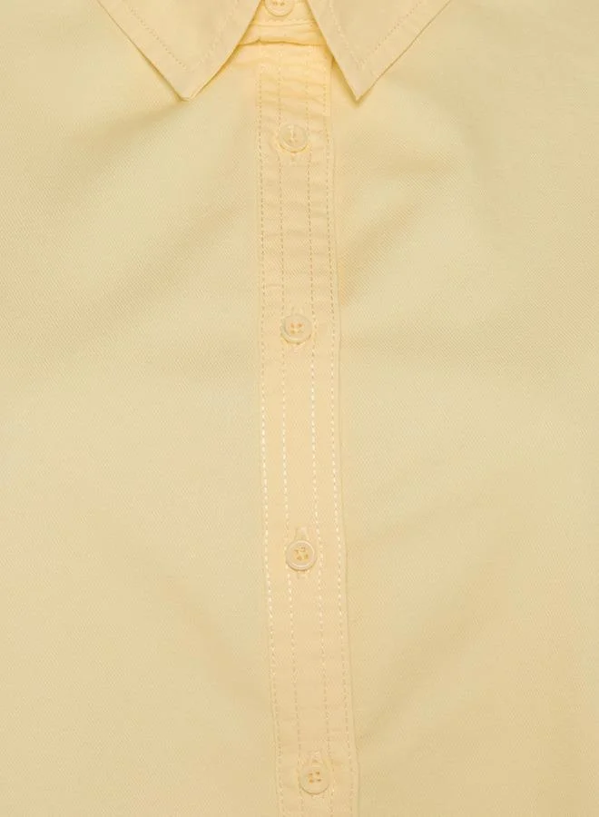 سبلاش فيڤ Oversized Cotton Shirt with High Low Hem