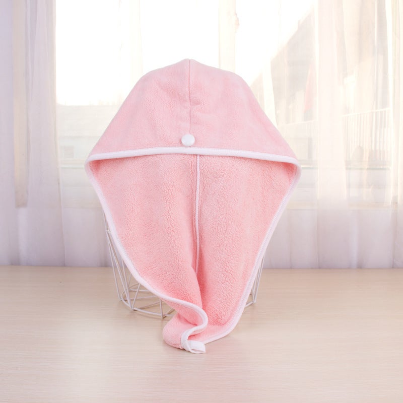 Generic Microfiber Quick-Dry Hair Towel Wrap Light pink
