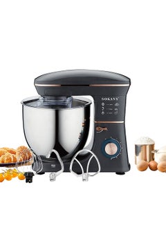 sokany Stand Mixer, 11 liters, 1400 watts, Multi-function Kitchen Machine, with Lid Splash-Proof SK-05001 Black  - Image 1