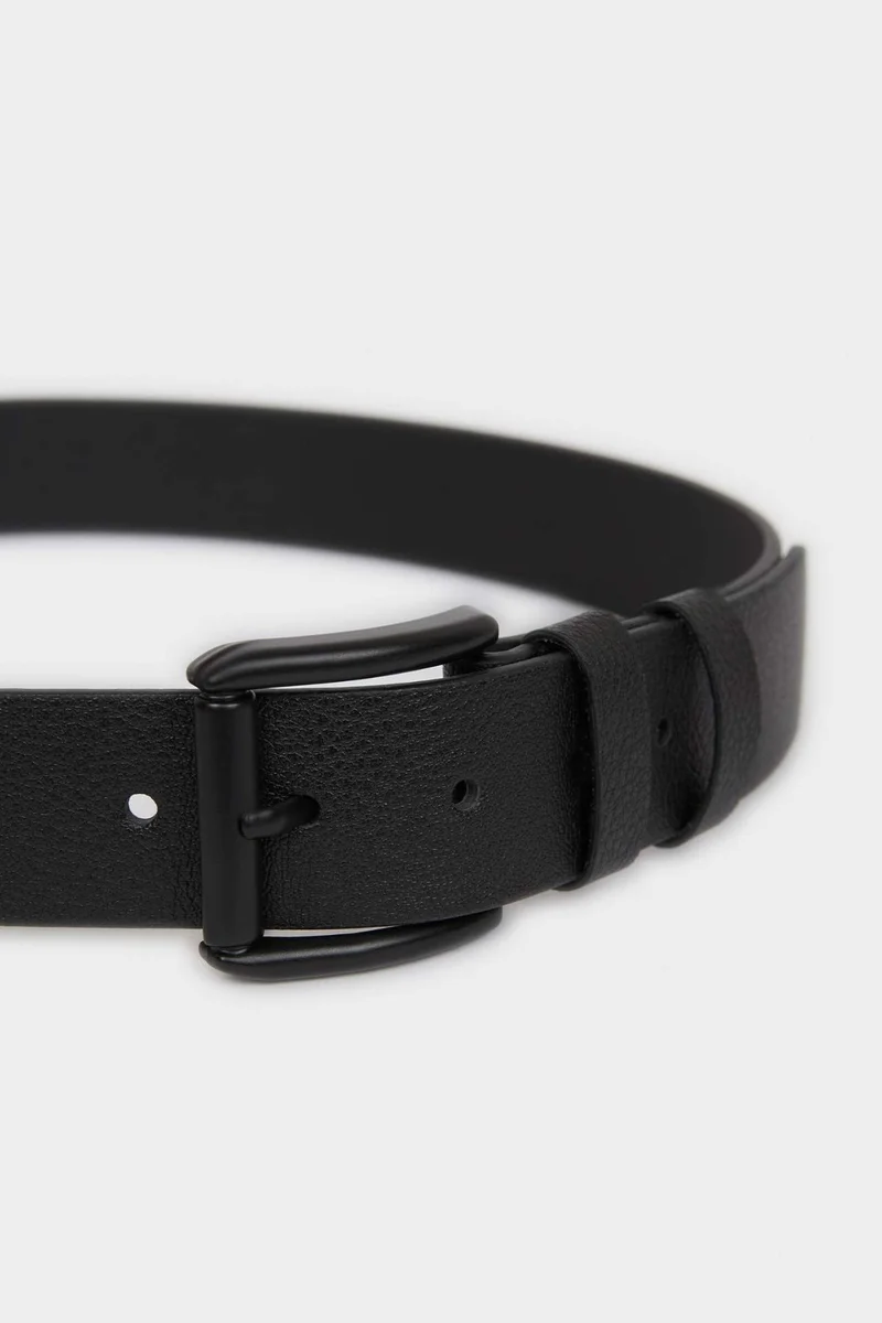 Defacto  Man Rectangle Clasp Faux Leather Jean Belt for Men | Best Price UAE