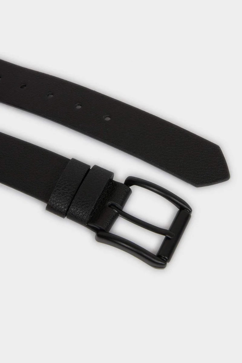 Defacto  Man Rectangle Clasp Faux Leather Jean Belt for Men | Best Price UAE