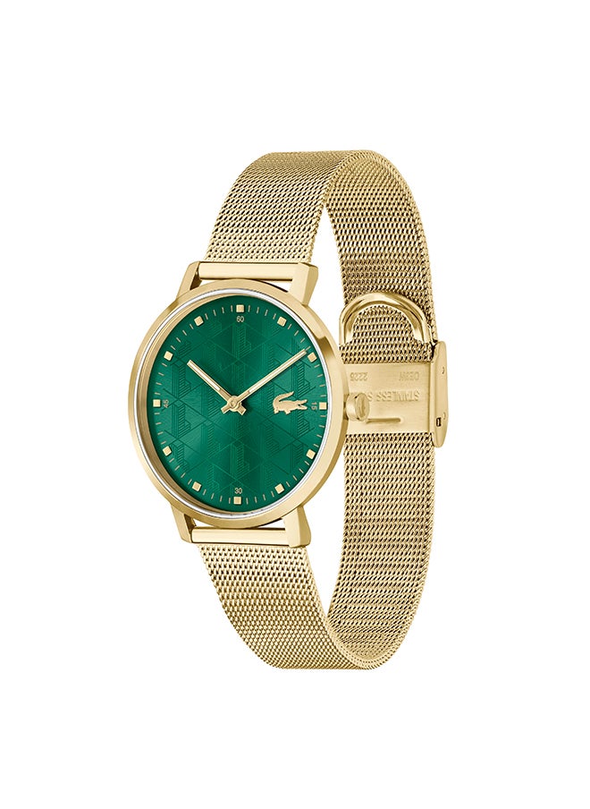 LACOSTE ساعة يد نسائية من الستانلس ستيل بعقارب دائرية الشكل 2001356 - 35 ملم  - Image 2