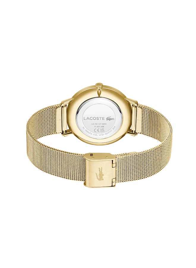 LACOSTE ساعة يد نسائية من الستانلس ستيل بعقارب دائرية الشكل 2001356 - 35 ملم  - Image 3