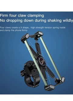 Yesido Universal Bicycle Handlebar, Phone Holder Rack, 360 Degree Rotatable, For Motorcycle / Scooter / Smartphone, X-Shape Stand, Black | C191  - Image 3