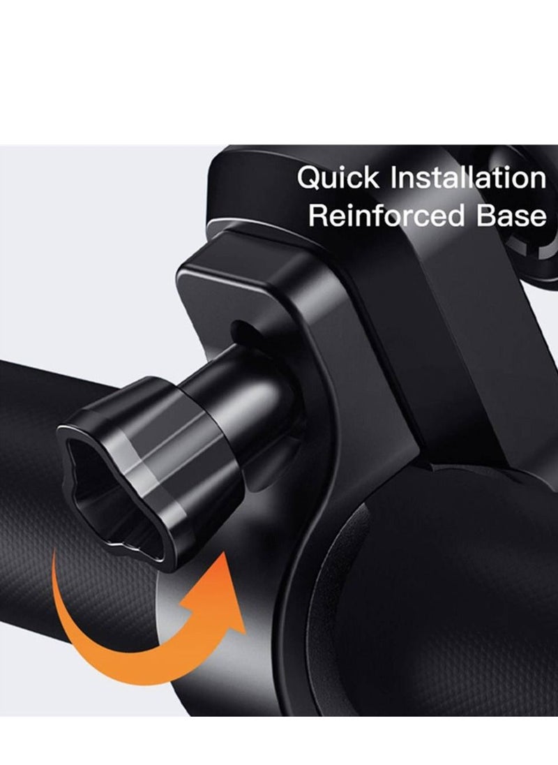 Yesido Universal Bicycle Handlebar, Phone Holder Rack, 360 Degree Rotatable, For Motorcycle / Scooter / Smartphone, X-Shape Stand, Black | C191  - Image 5