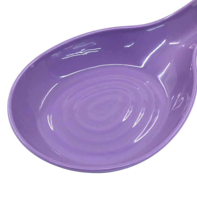 PHITUODA 2 Pack Purple Spoon Rest Plastic Cooking Spoon Holder Kitchen Utensil Holder for Kitchen Counter, Dishwasher Safe - Image 4