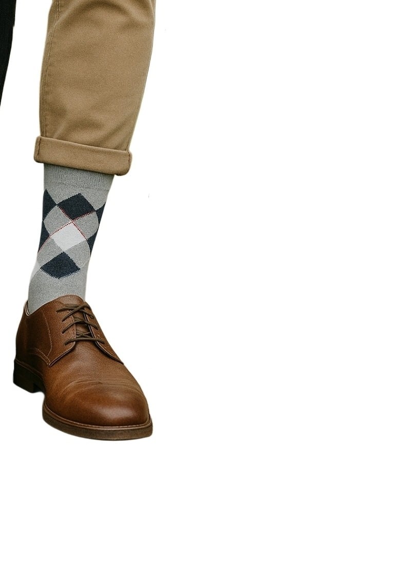 3 pairs of Long men's socks multicolours  - Image 3