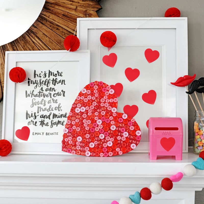 Imeepa 500Pcs Red Heart Stickers, 1" Valentines Day Love Shape Labels, Self-Adhesive Heart Stickers for Motherâ€™s Day, Envelopes, Wedding, Crafting, Scrapbooking, Gift, Award Charts (Red) - Image 4