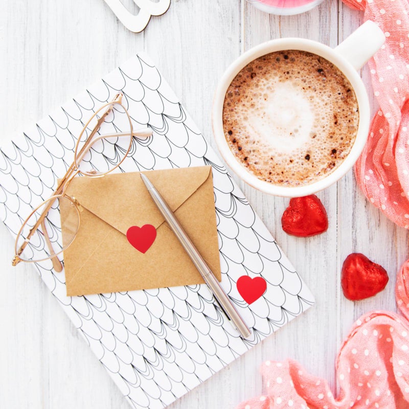 Imeepa 500Pcs Red Heart Stickers, 1" Valentines Day Love Shape Labels, Self-Adhesive Heart Stickers for Motherâ€™s Day, Envelopes, Wedding, Crafting, Scrapbooking, Gift, Award Charts (Red) - Image 5