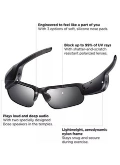 Bose Frames Tempo - Sports Audio Sunglasses with Polarized Lenses & Bluetooth Connectivity – Black, Temple Length: 172.5 mm | Temple Width: 157 mm - pzsku/ZCAB2554FF9F7D00697B8Z/45/_/1736435014/07c09b94-4e31-4b03-b526-2b0794c12bbd