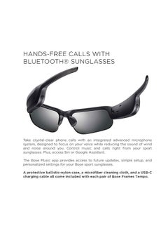 Bose Frames Tempo - Sports Audio Sunglasses with Polarized Lenses & Bluetooth Connectivity – Black, Temple Length: 172.5 mm | Temple Width: 157 mm - pzsku/ZCAB2554FF9F7D00697B8Z/45/_/1736435017/e664ebc2-ac8a-4714-b633-9ea78da85c12