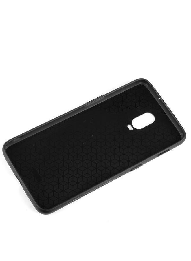 S-TOP Case For OnePlus 6T Shockproof Sewing Cow Pattern Skin PC + PU + TPU Case - Image 5