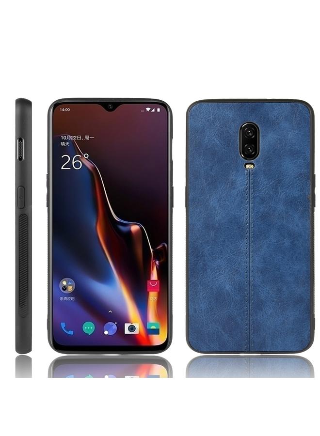 S-TOP Case For OnePlus 6T Shockproof Sewing Cow Pattern Skin PC + PU + TPU Case - Image 1