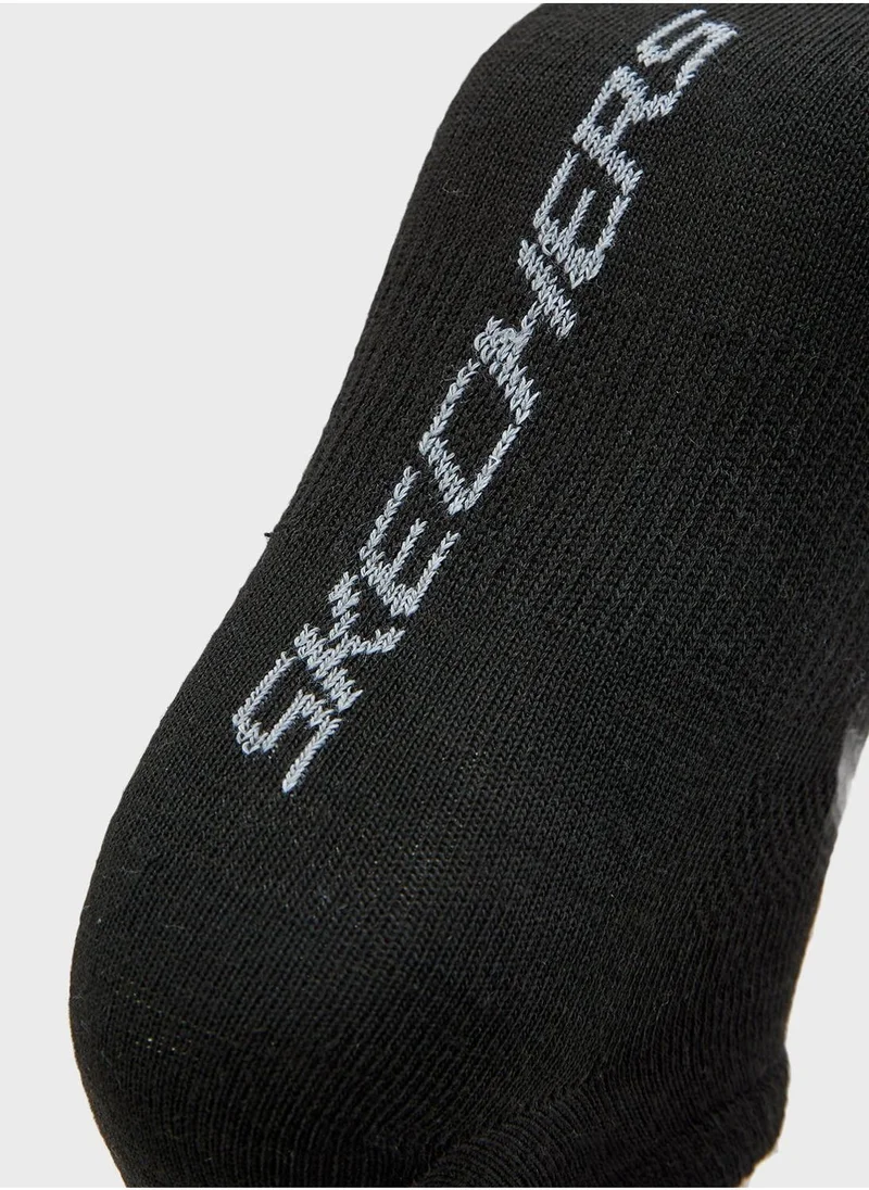 سكيتشرز 3 Pack No Show Socks