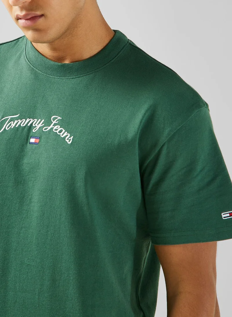 TOMMY JEANS Logo Crew Neck T-Shirt