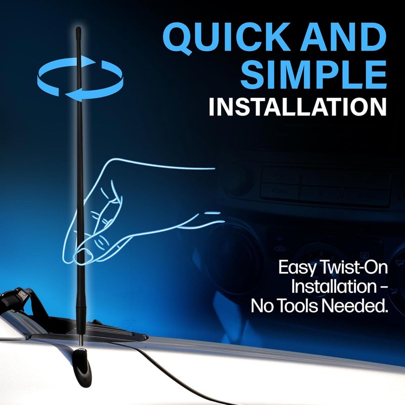 Votex 17-Inch Universal Car Antenna Kit - Image 5
