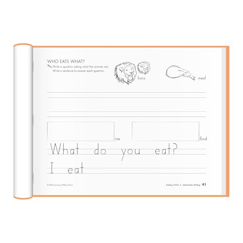 Learning Without Tears Building Writers Student Edition, Age 5+, Kindergarten+, Handwriting Without Tears, Narrative, Information, Opinion, Fluency, ... Home, Tutor, Sensory & Motor Skills, Sensory - Image 3