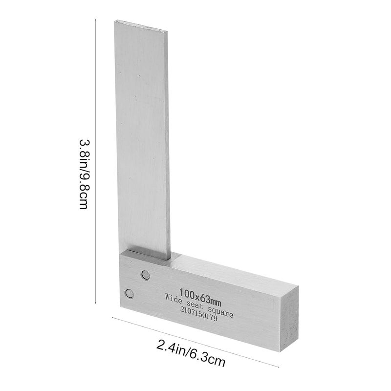 مسطرة نجارة من الفولاذ الكربوني، أداة زاوية قائمة دقيقة لأعمال النجارة المنزلية والمهنية - Image 3