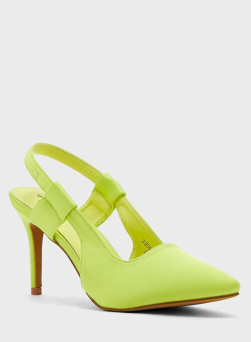 Ginger Cutout Slingback Strap Pointed Pump