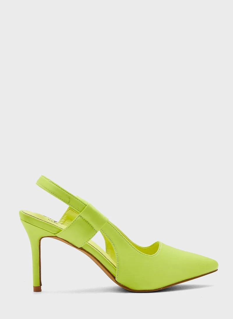 Ginger Cutout Slingback Strap Pointed Pump