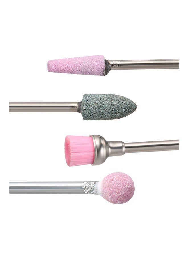 نيبمينينت مجموعة لقم مبرد أظافر كهربائي من 10 قطع فضي - Image 2