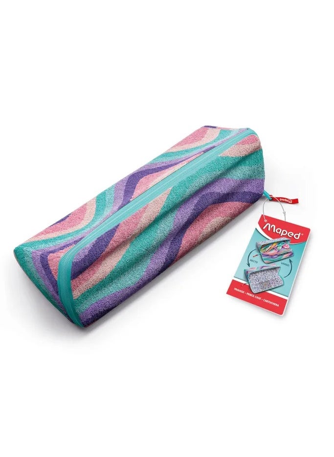 Maped Double Sided Pencil Case With Zipper Closure Softy Wave  - Image 1